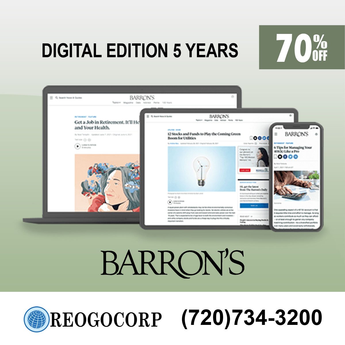 Barron's News Digital Subscription 5-Year for $89 Barron's News Digital Subscription 5-Year for $89