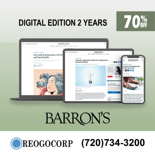 Barron's News Digital Subscription for 2 Years for Only $159
