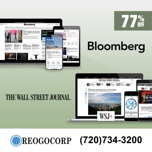 WSJ Digital and Bloomberg Subscription for 5 Years at 77% Off