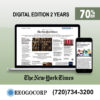 New York Times Digital Subscription 2-Year with a 70% Discount