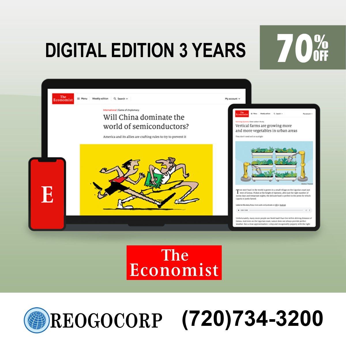 The Economist Digital Subscription 3-Year for only $57 The Economist Digital Subscription 3-Year for only $57