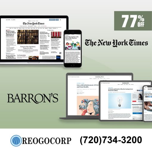 Barron's Newspaper and NY Times Digital Combo for $129