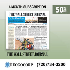 Wall Street Journal Newspaper Subscription for 1 Month at 70% Off